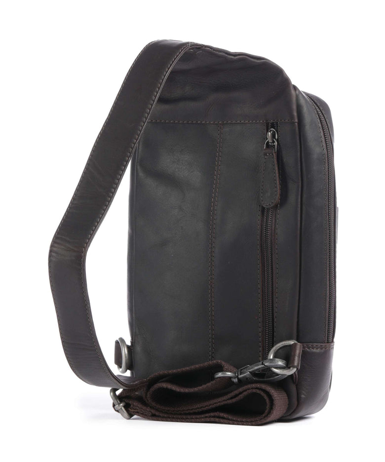 The Chesterfield Brand Wax Pull Up Cow Turelle Sling bag brown