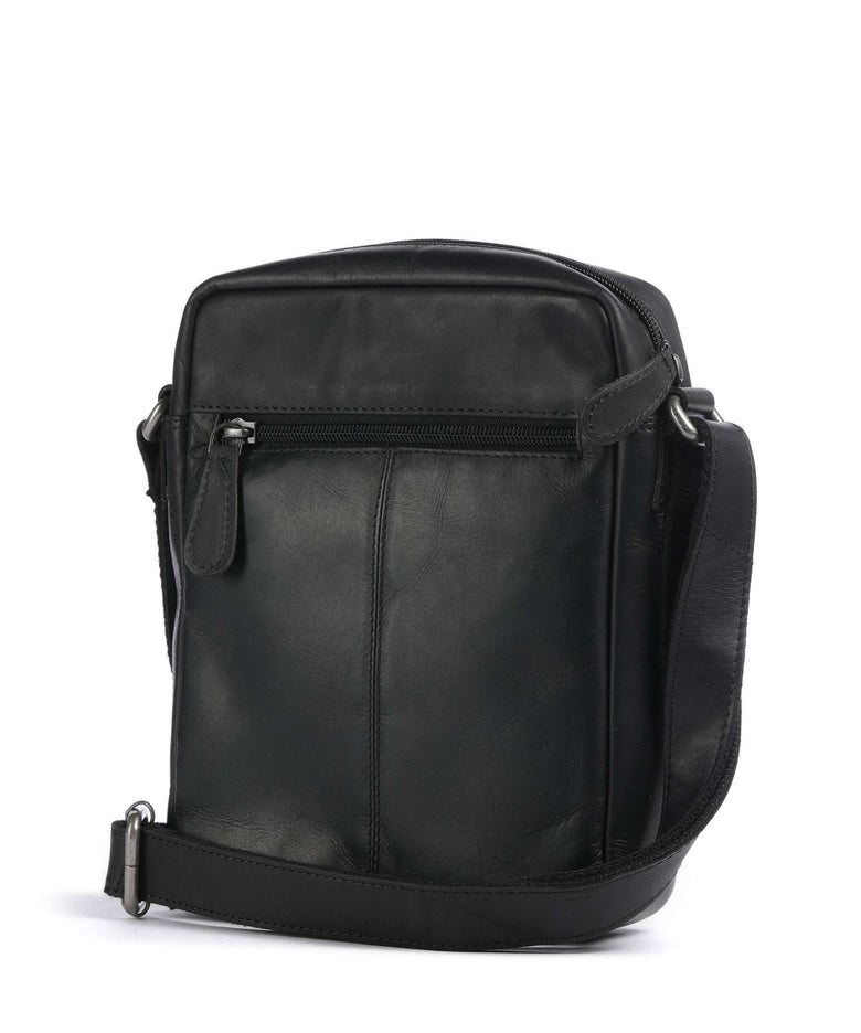 The Chesterfield Brand Wax Pull Up Cow Laveno Crossbody bag black