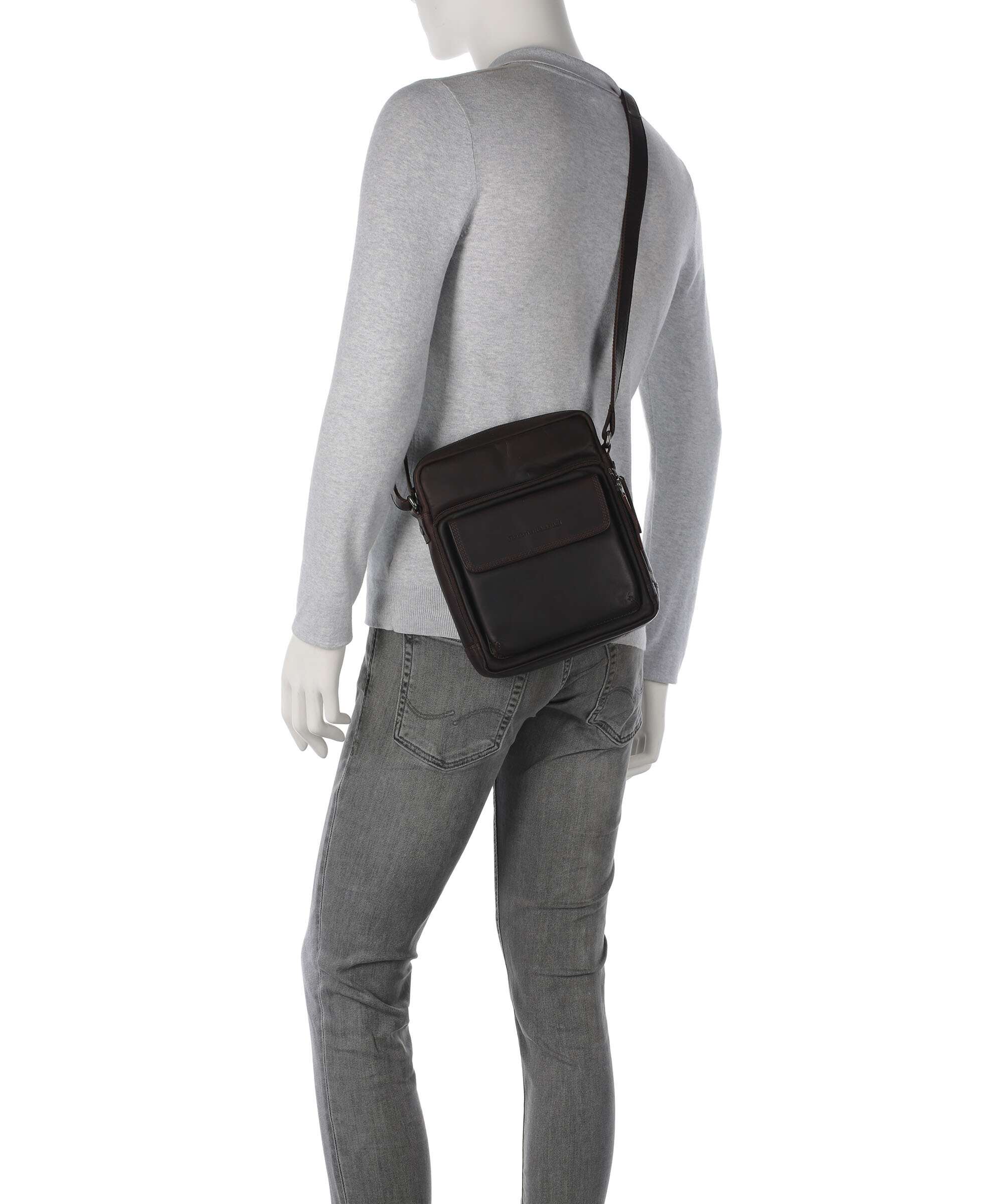 The Chesterfield Brand Wax Pull Up Cow Montira Crossbody bag brown