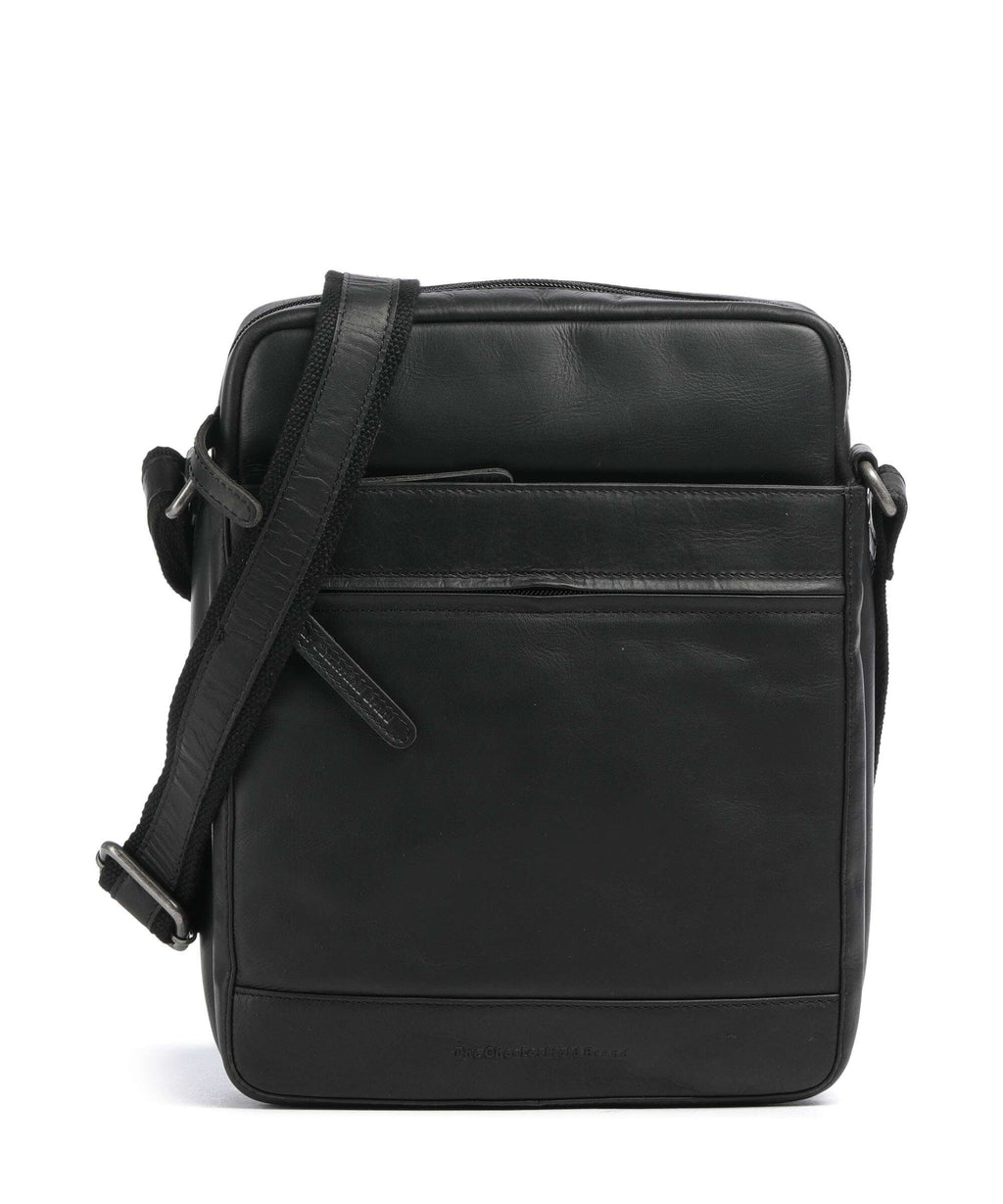 The Chesterfield Brand Wax Pull Up Cow Anzora Crossbody bag black