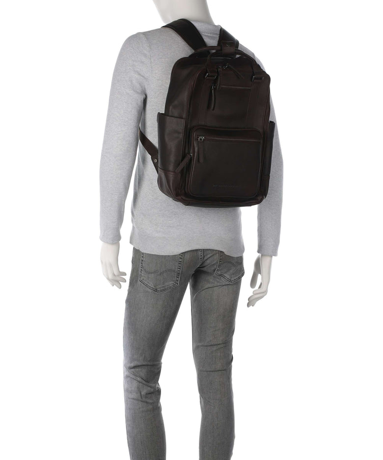 The Chesterfield Brand Wax Pull Up Cow Calden Backpack brown
