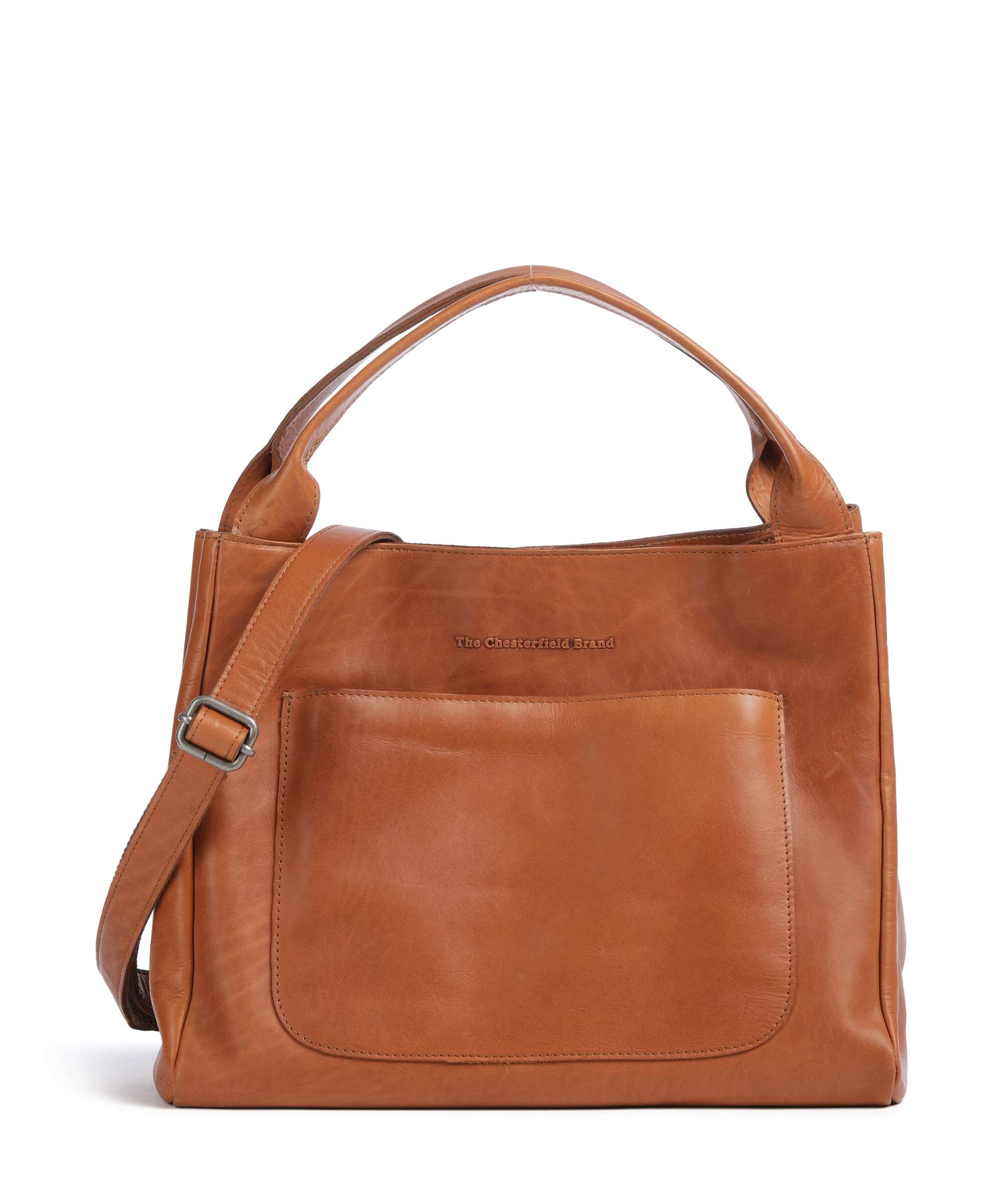 The Chesterfield Brand Wax Pull Up Cow Fioline Handbag cognac