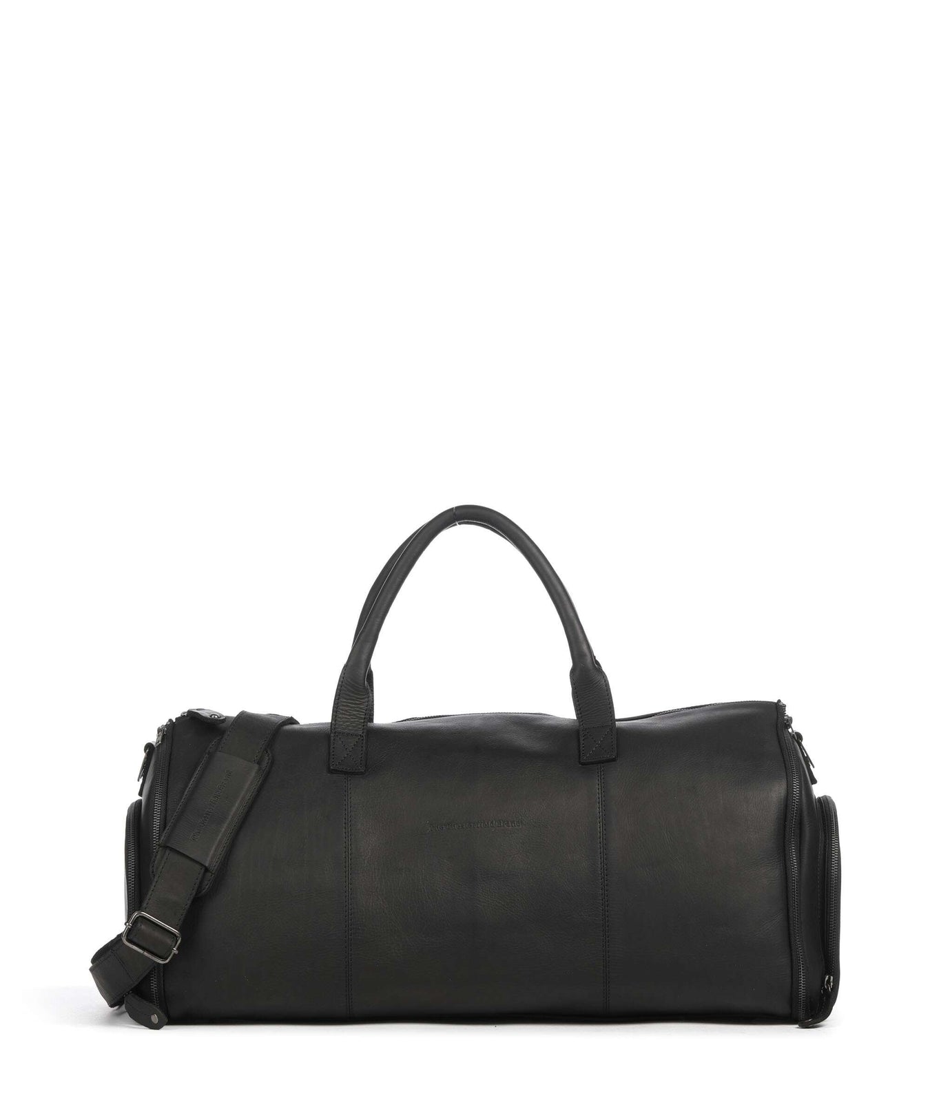 The Chesterfield Brand Wax Pull Up Cow Finlay Weekend bag black