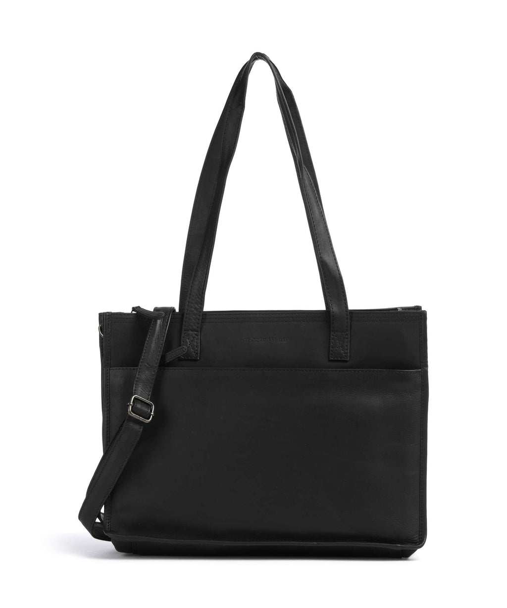 The Chesterfield Brand Wax Pull Up Cow Adana Tote bag black