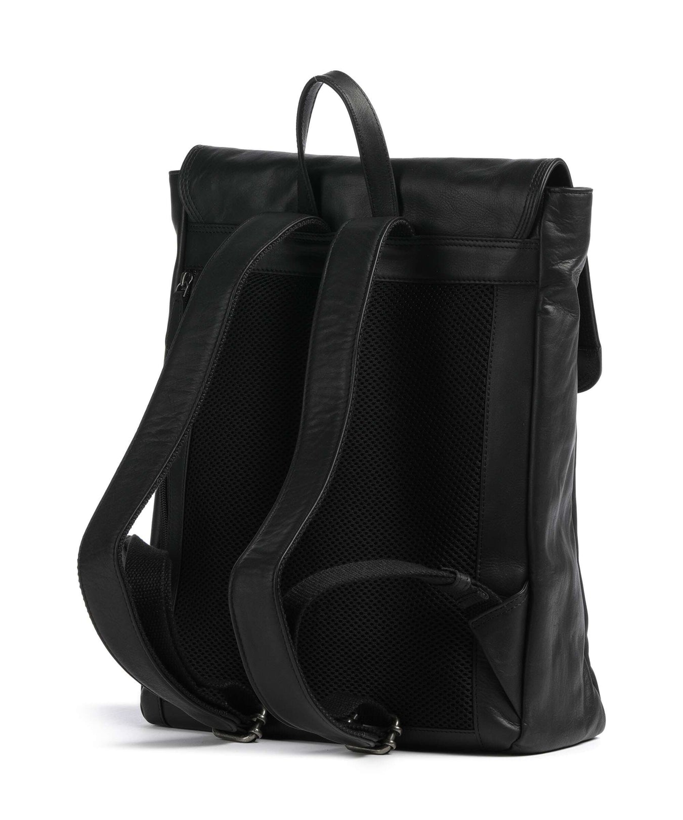 The Chesterfield Brand Wax Pull Up Cow Farrow Backpack black