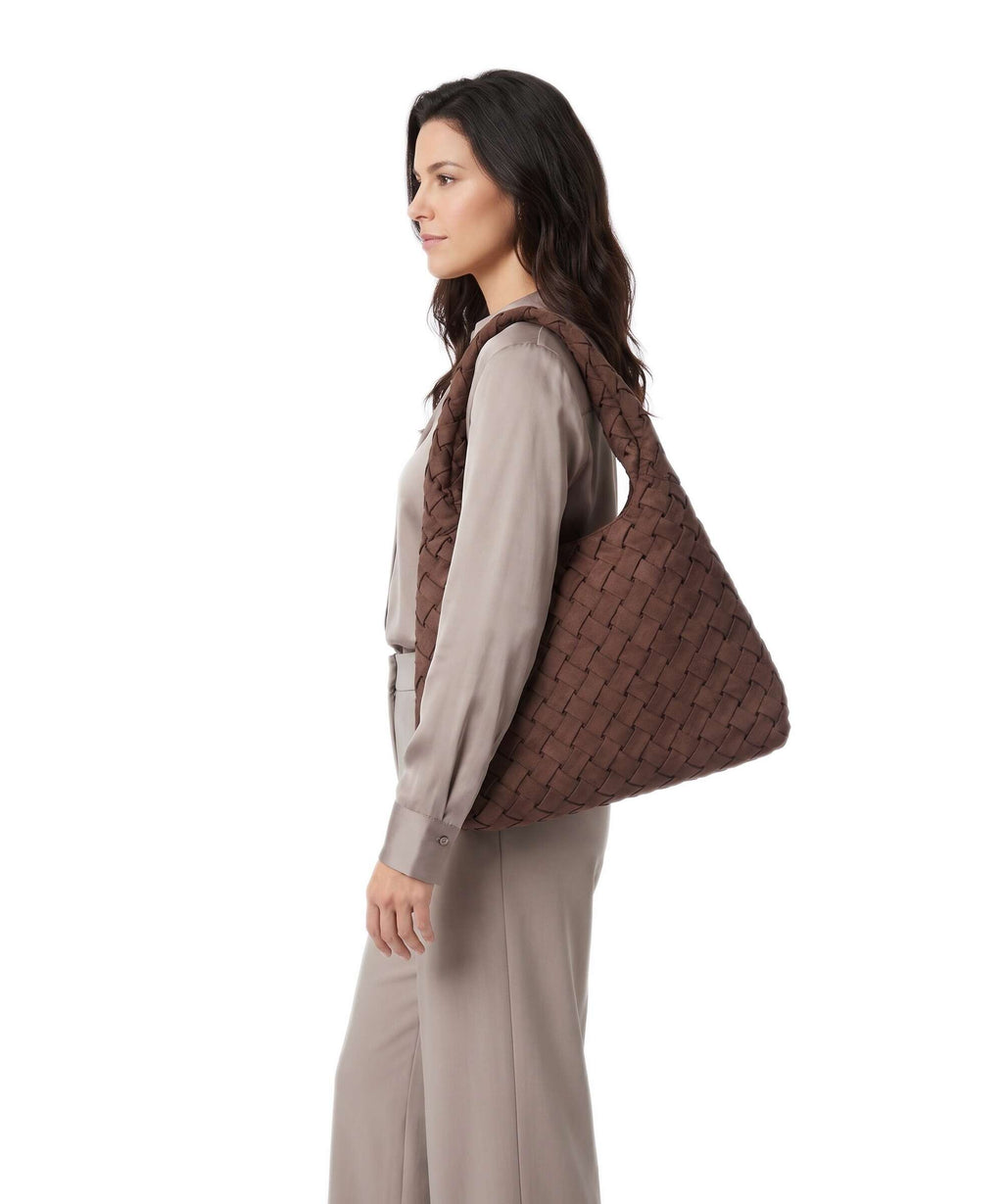 Steve Madden BRHIANON Hobo bag chocolate/gold