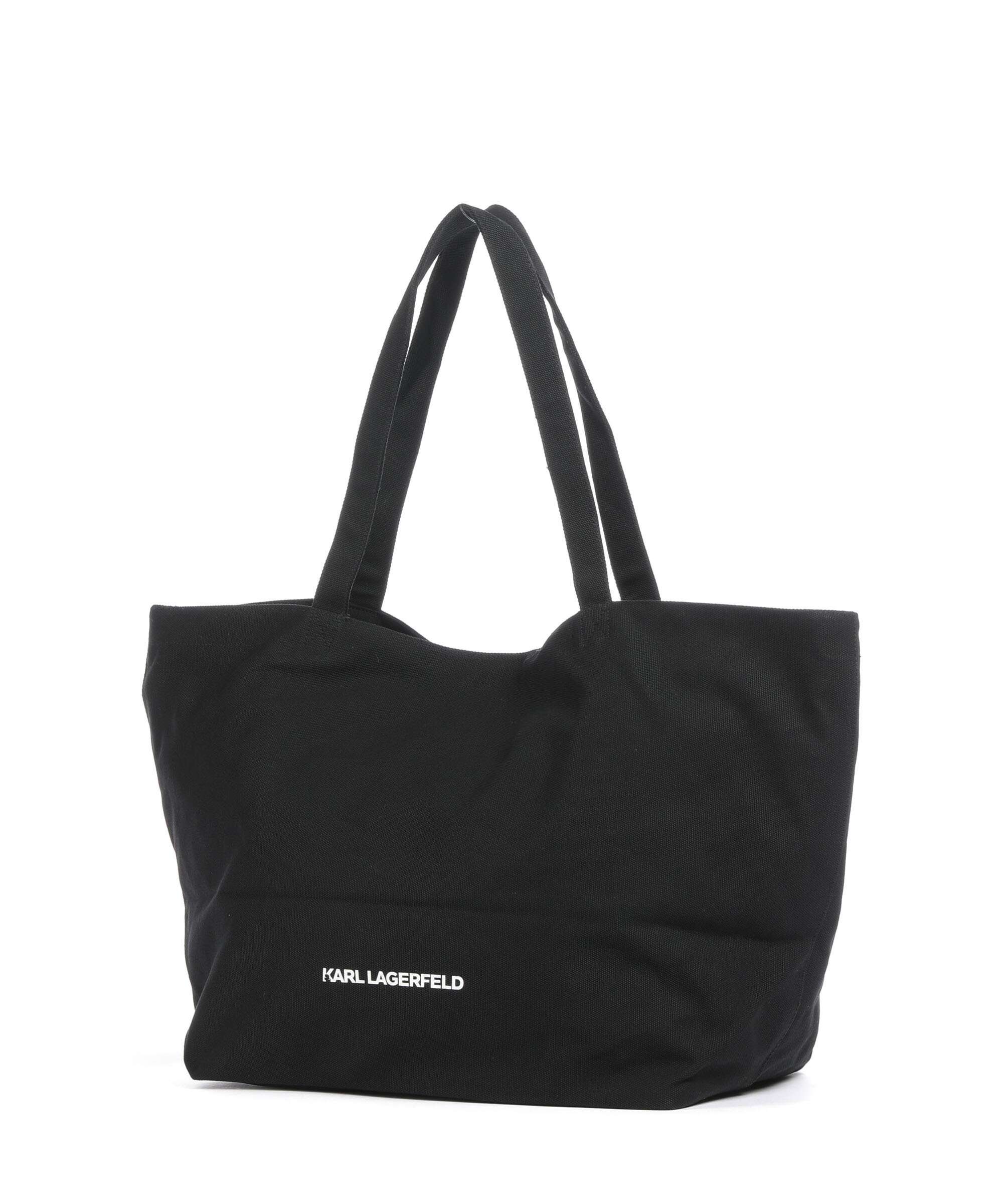 Karl Lagerfeld Ikon Tote bag black/white