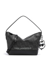 Karl Lagerfeld K/Ikonik Mono Hobo bag black