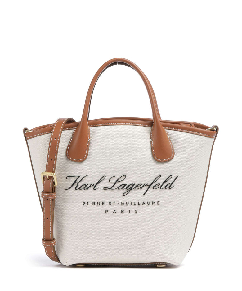 Karl Lagerfeld Hotel Karl Small Crossbody bag natural canvas/tan