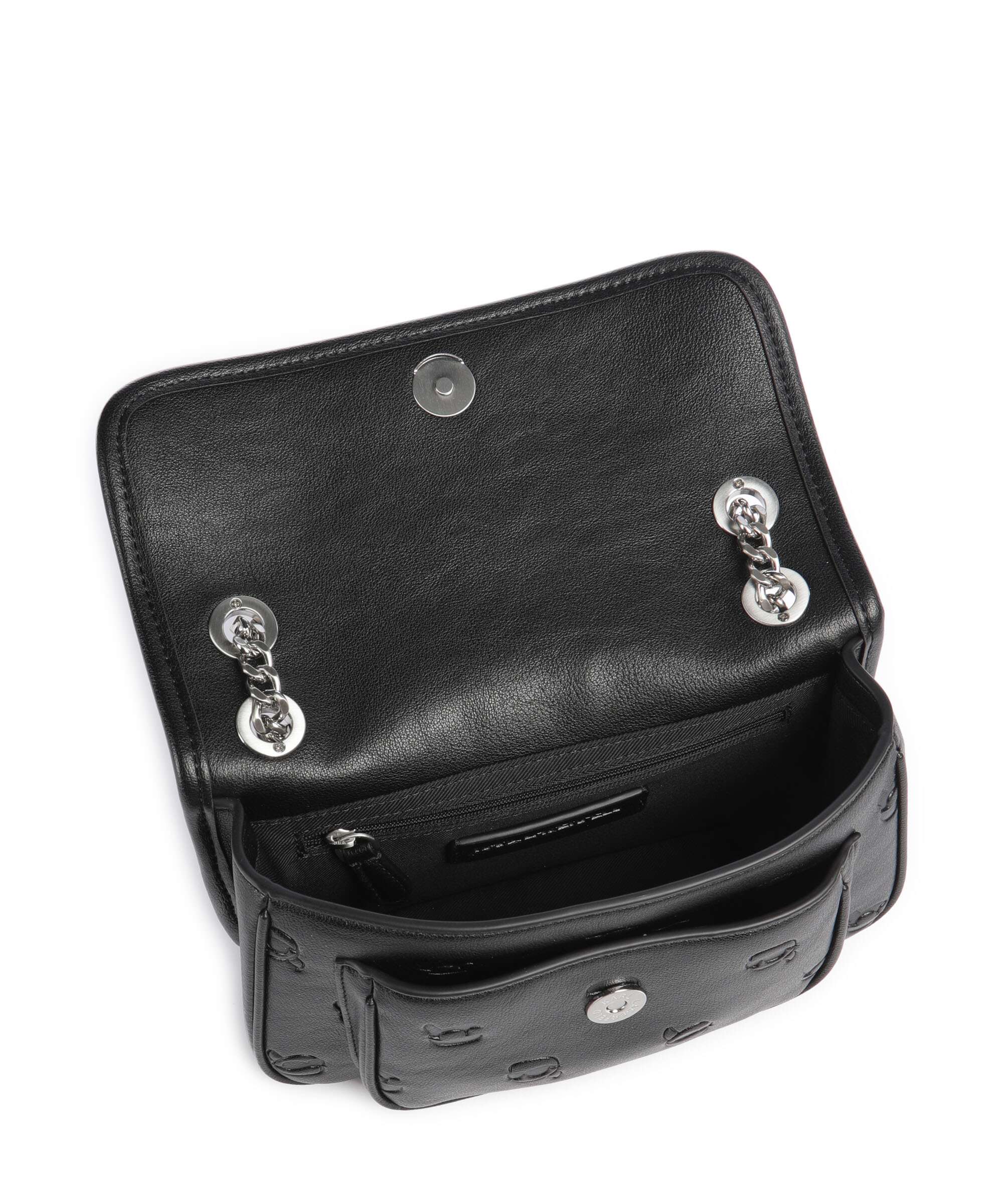 Karl Lagerfeld K/Ikon Monogram Shoulder bag tonal black