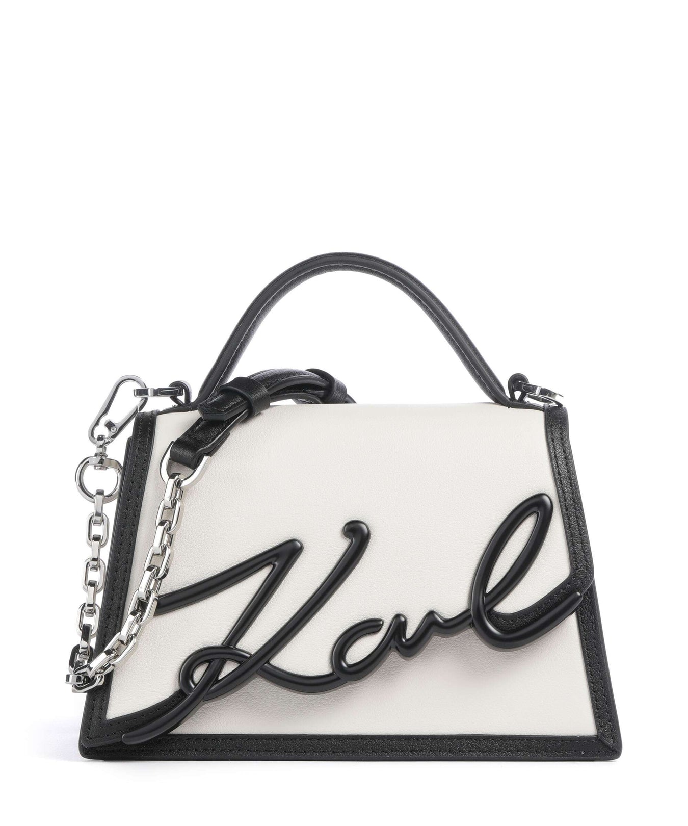 Karl Lagerfeld K/Signature 2.0 Handbag white/black