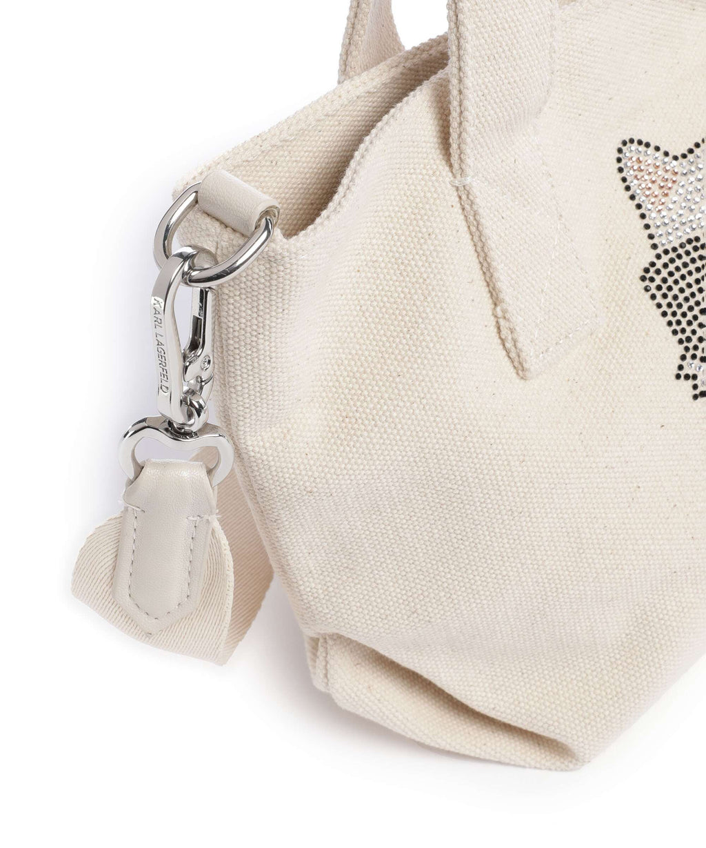 Karl Lagerfeld Ikon Choupette Small Handbag natural