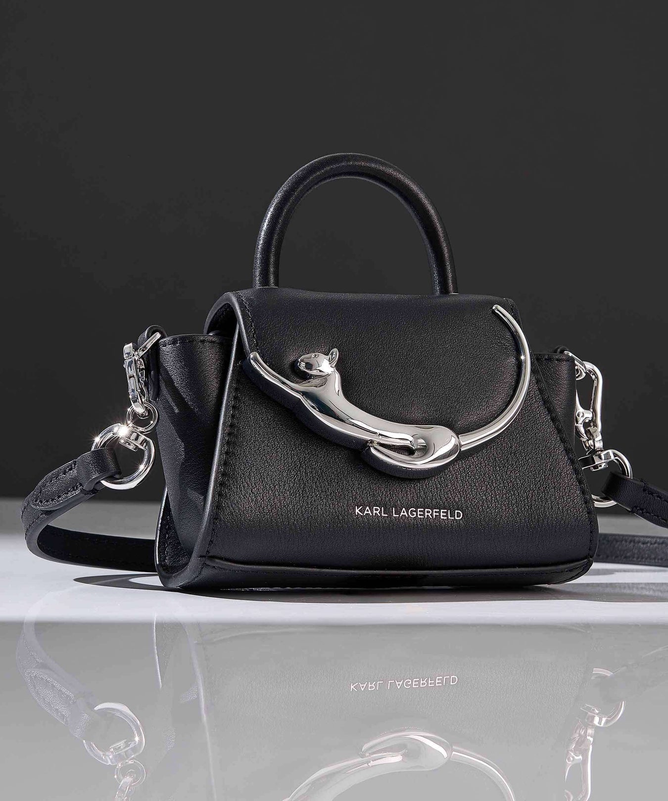 Karl Lagerfeld Ikon Choupette Mini Crossbody bag black