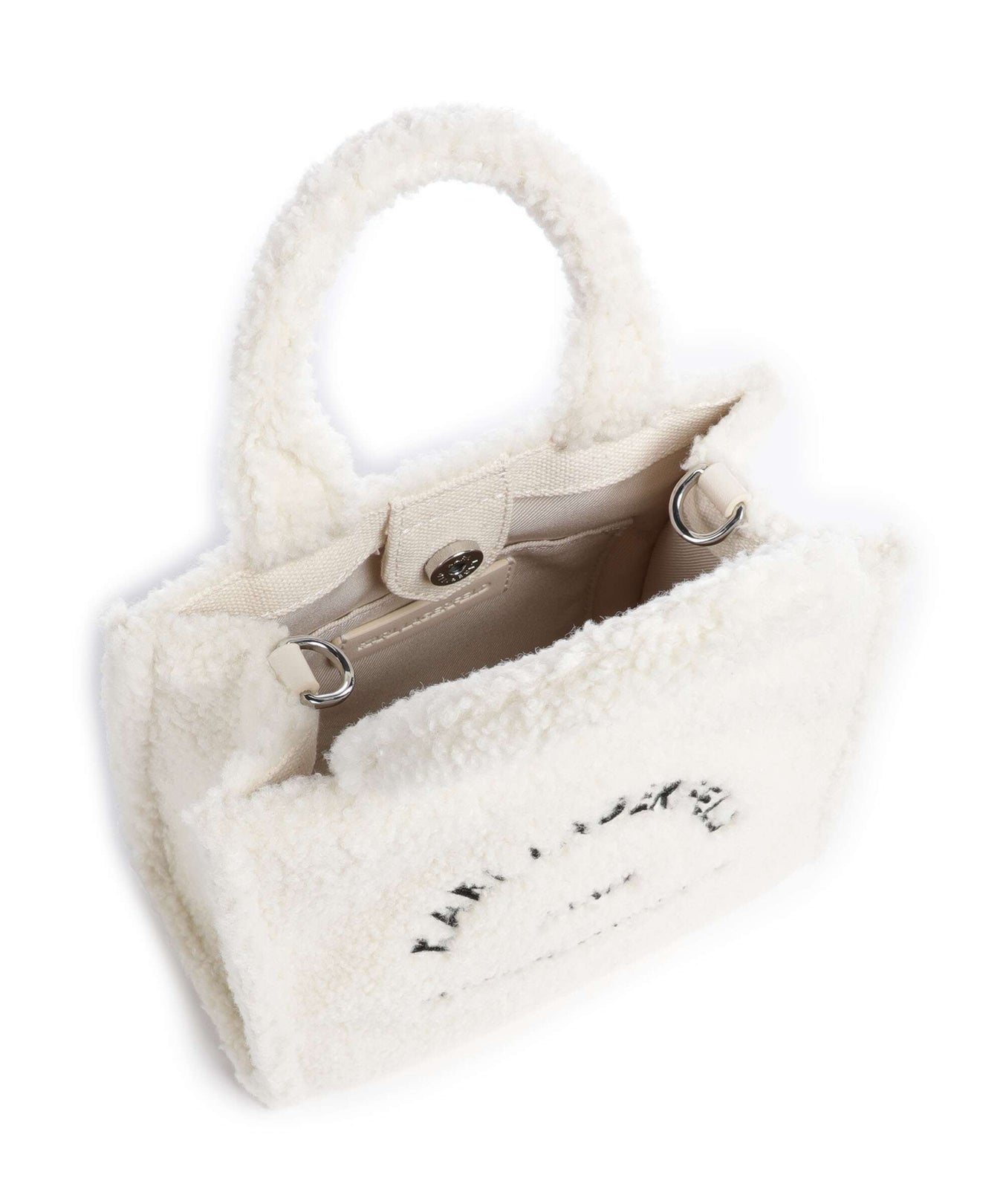 Karl Lagerfeld K/Rue St Guillaume Mini Crossbody bag off white