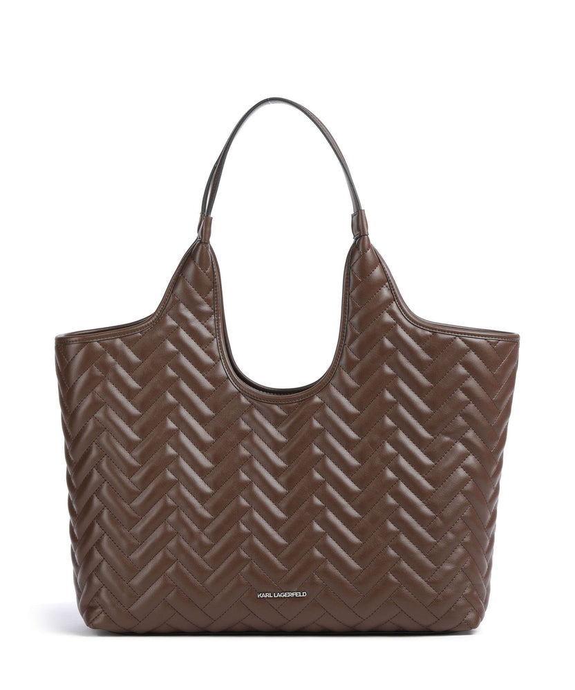 Karl Lagerfeld K/Brick Medium Tote bag dark friar brown