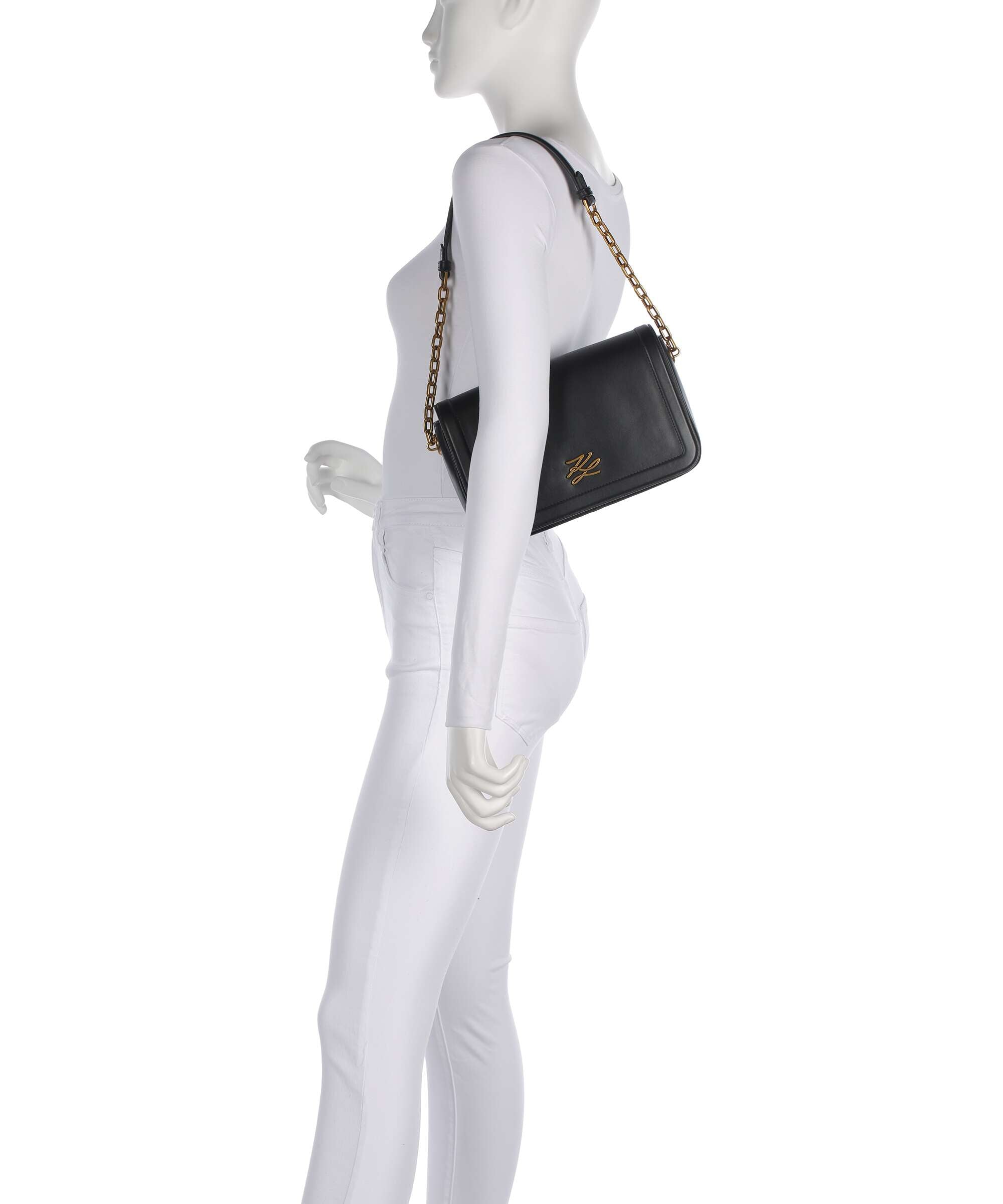 Karl Lagerfeld K/Autograph Medium Shoulder bag black/gold