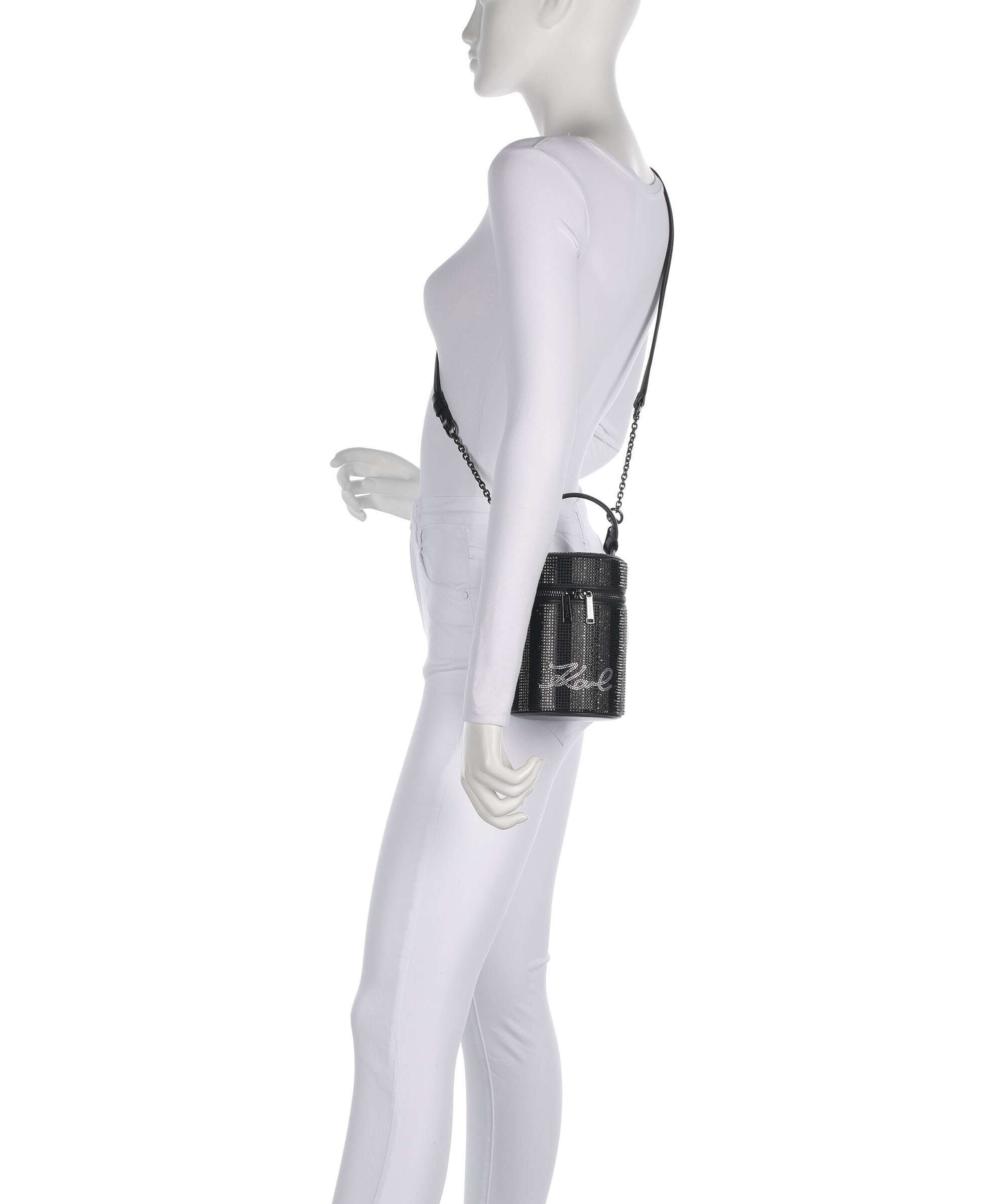 Karl Lagerfeld K/Soiree Bucket bag black embellishment