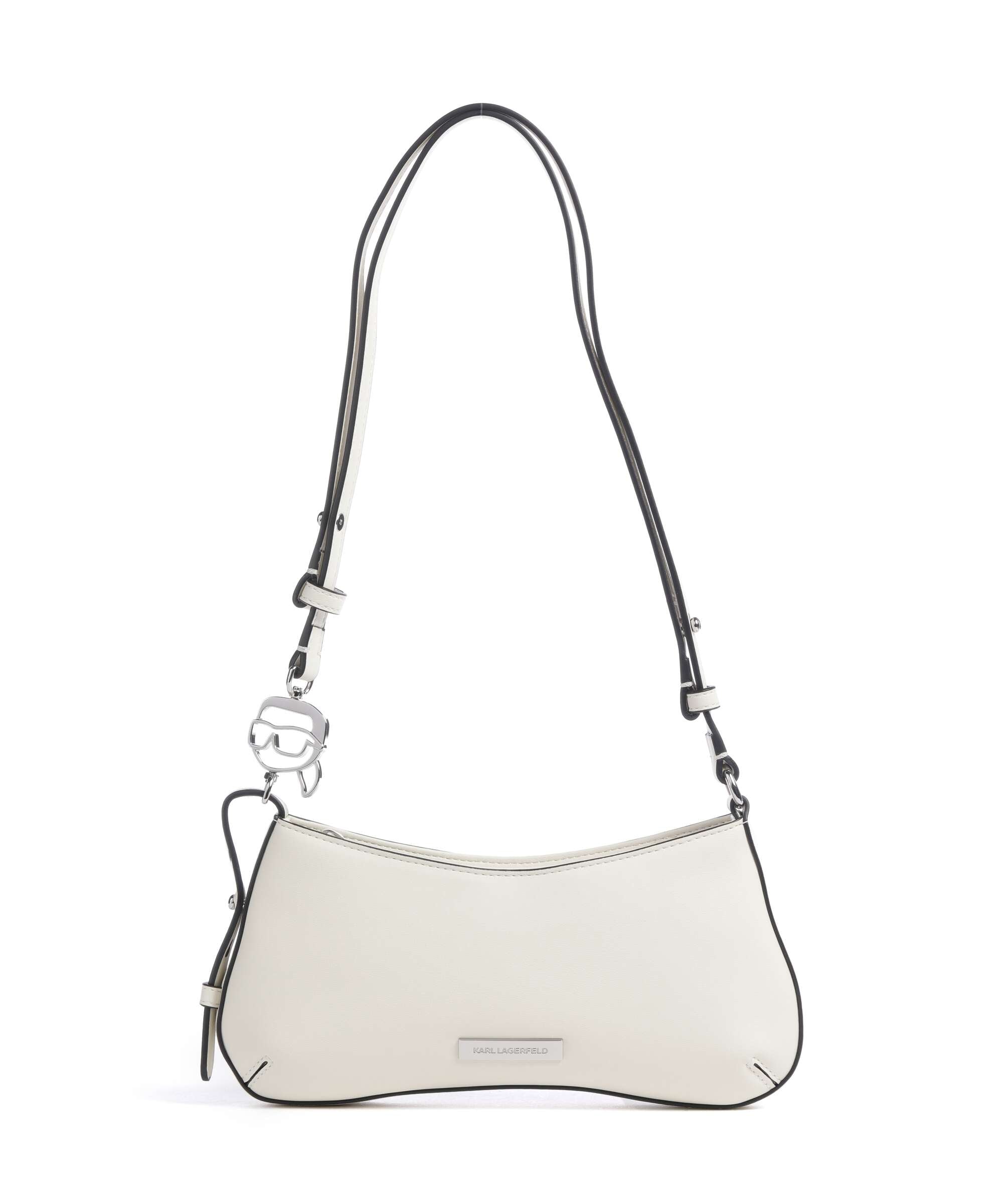 Karl Lagerfeld Ikon Smooth Shoulder bag off white