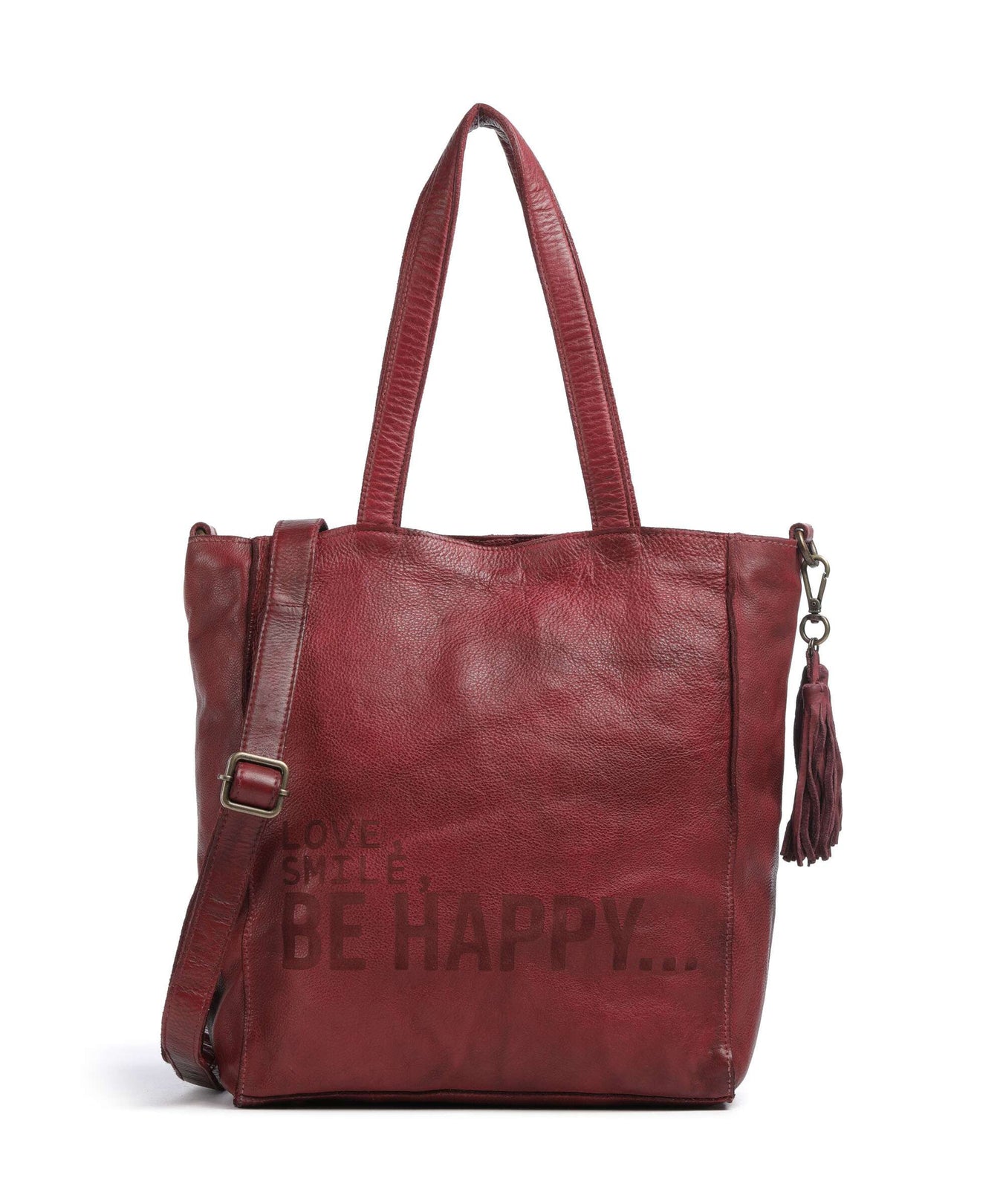Taschendieb Wien Glücksbrücke 2 Tote bag red burgundy