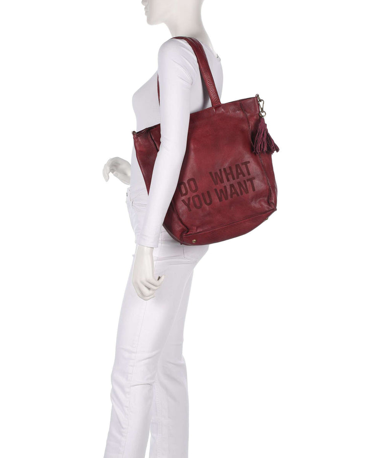 Taschendieb Wien Hanfgasse 2 Hobo bag red burgundy